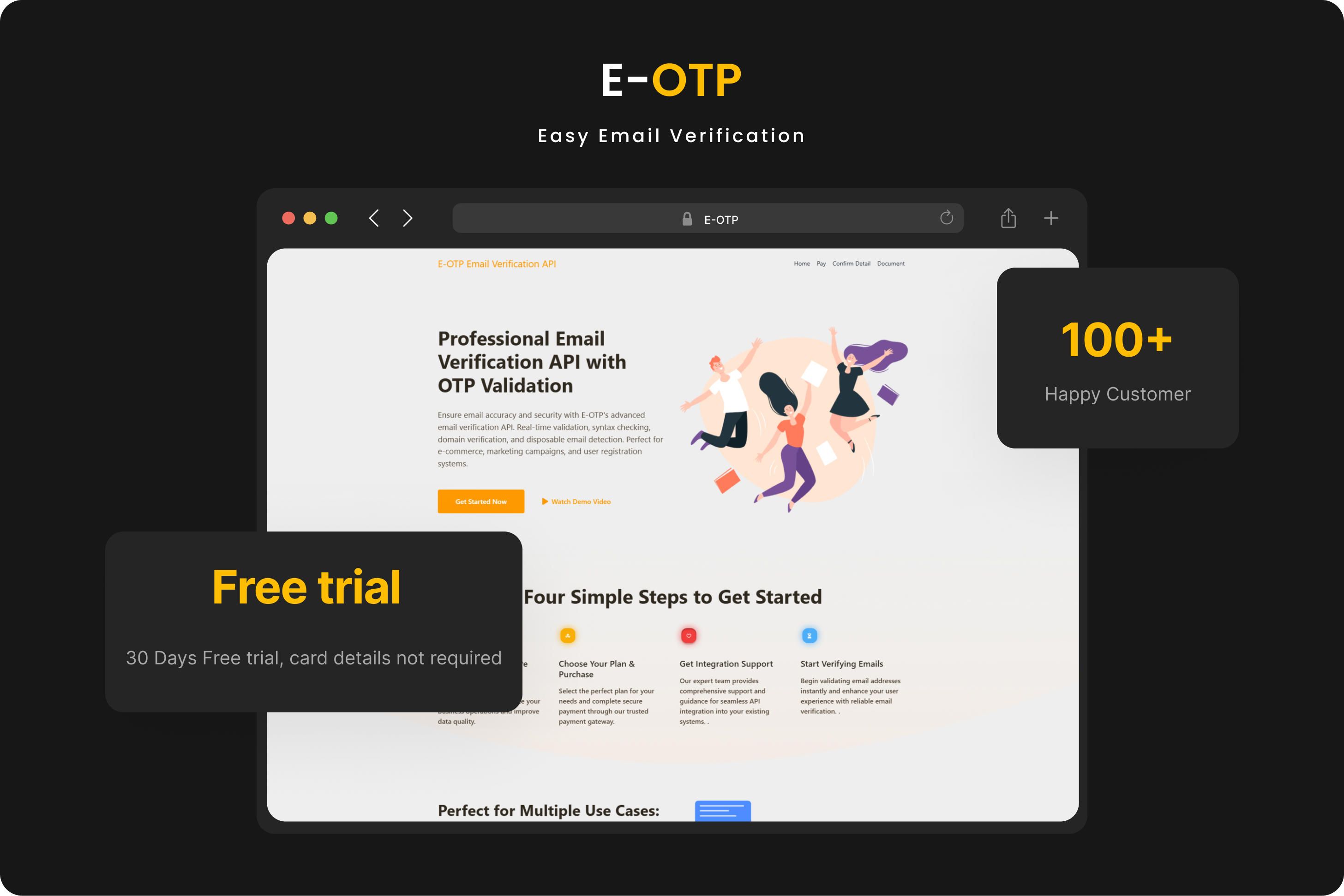 E-OTP email verification product illustration